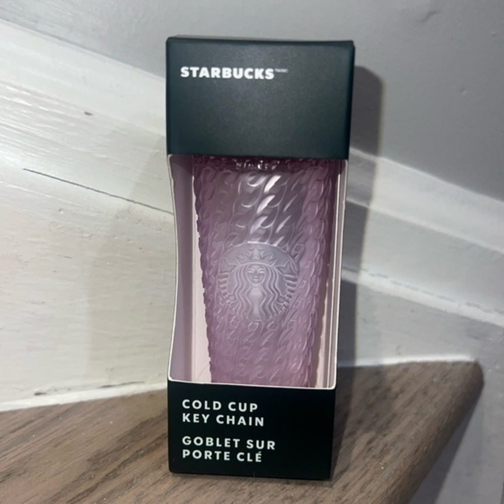 Starbucks Keychain Pastel Pink Cold Cup Tumbler Ornament Keychain NWT